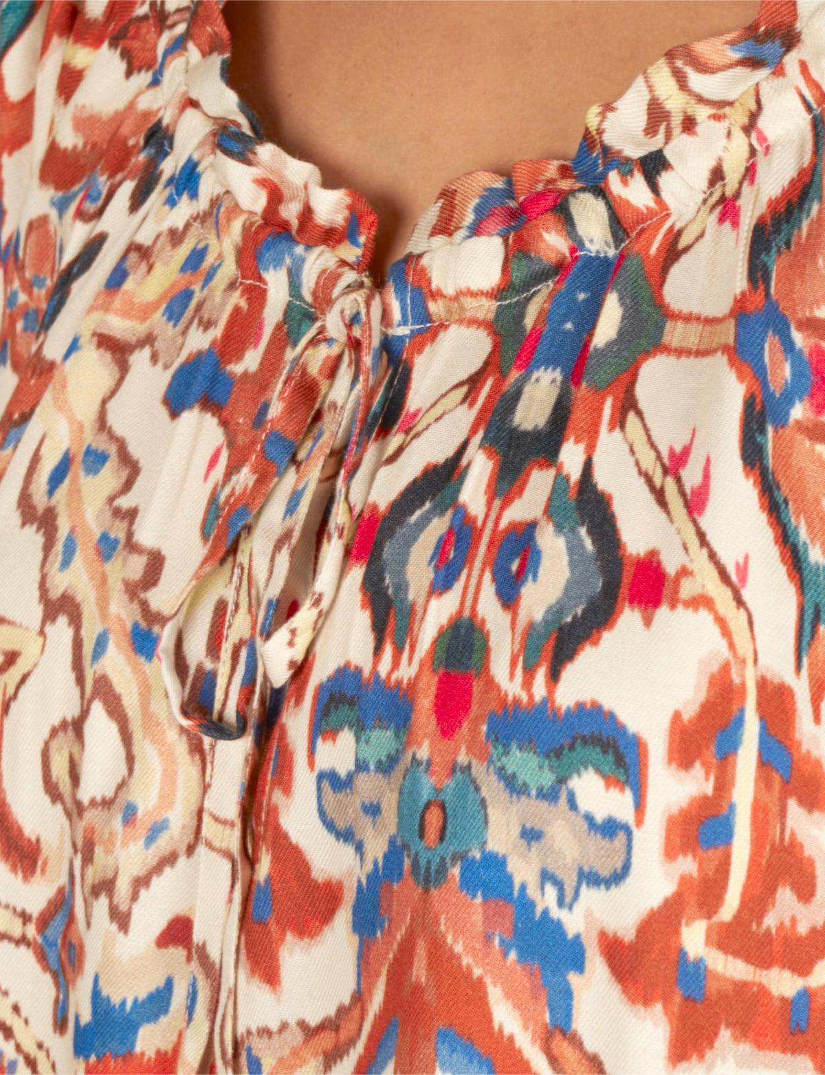 Popover Viscose Shirt In Multi - Multi