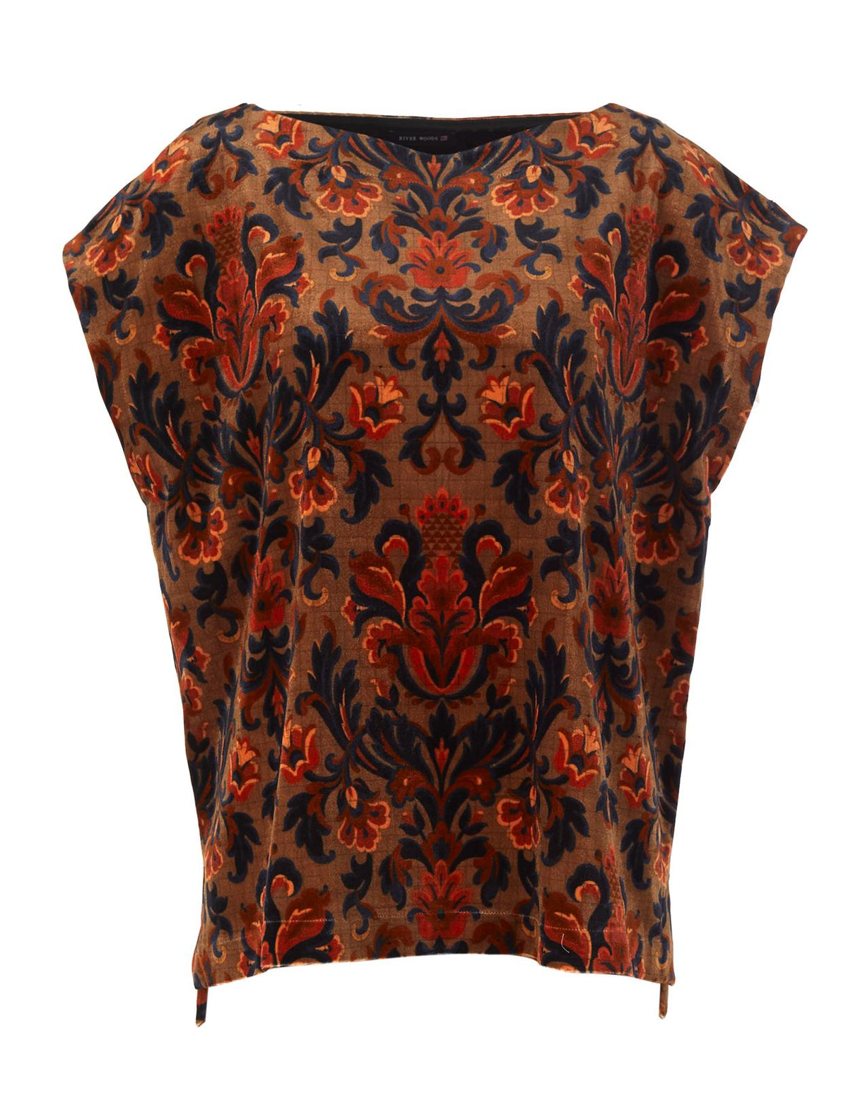 Velvet Feel Shirt In Brown - Bruin