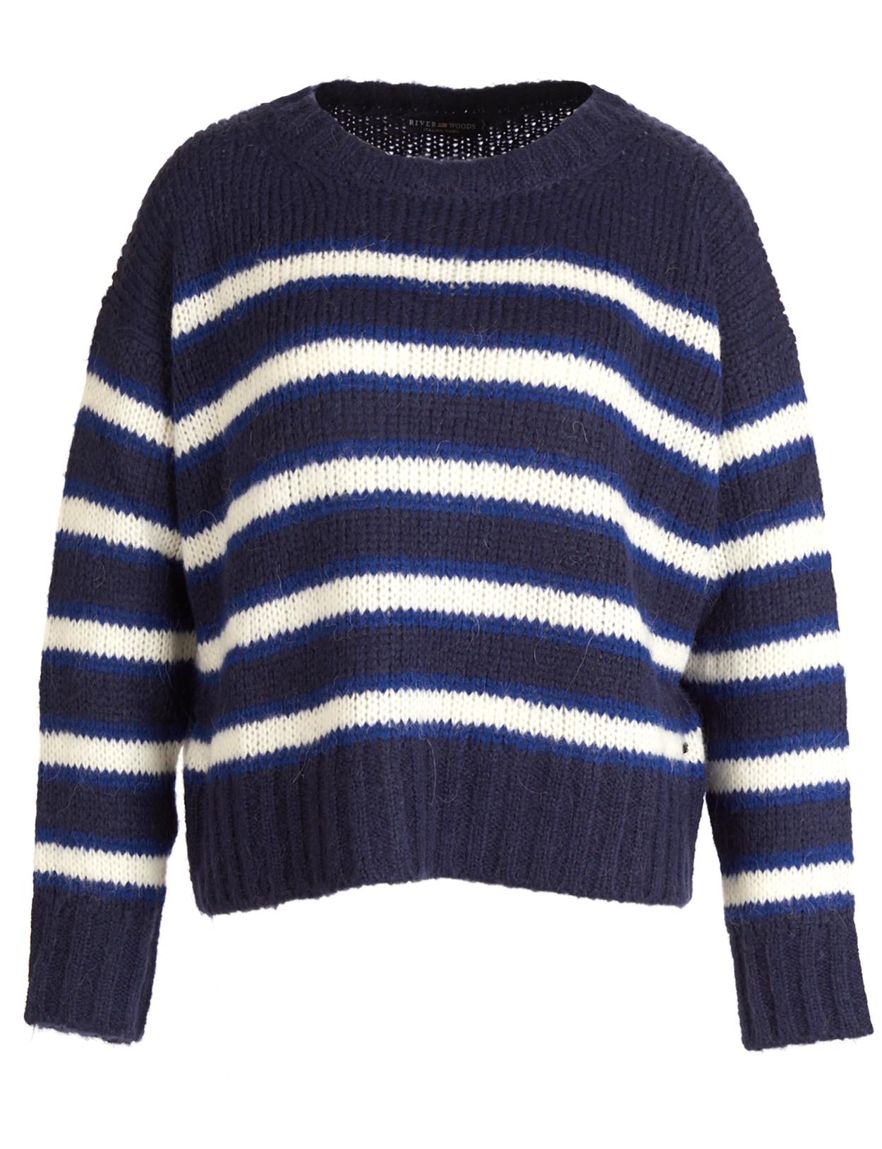 Striped Pullover In Blue - Blauw