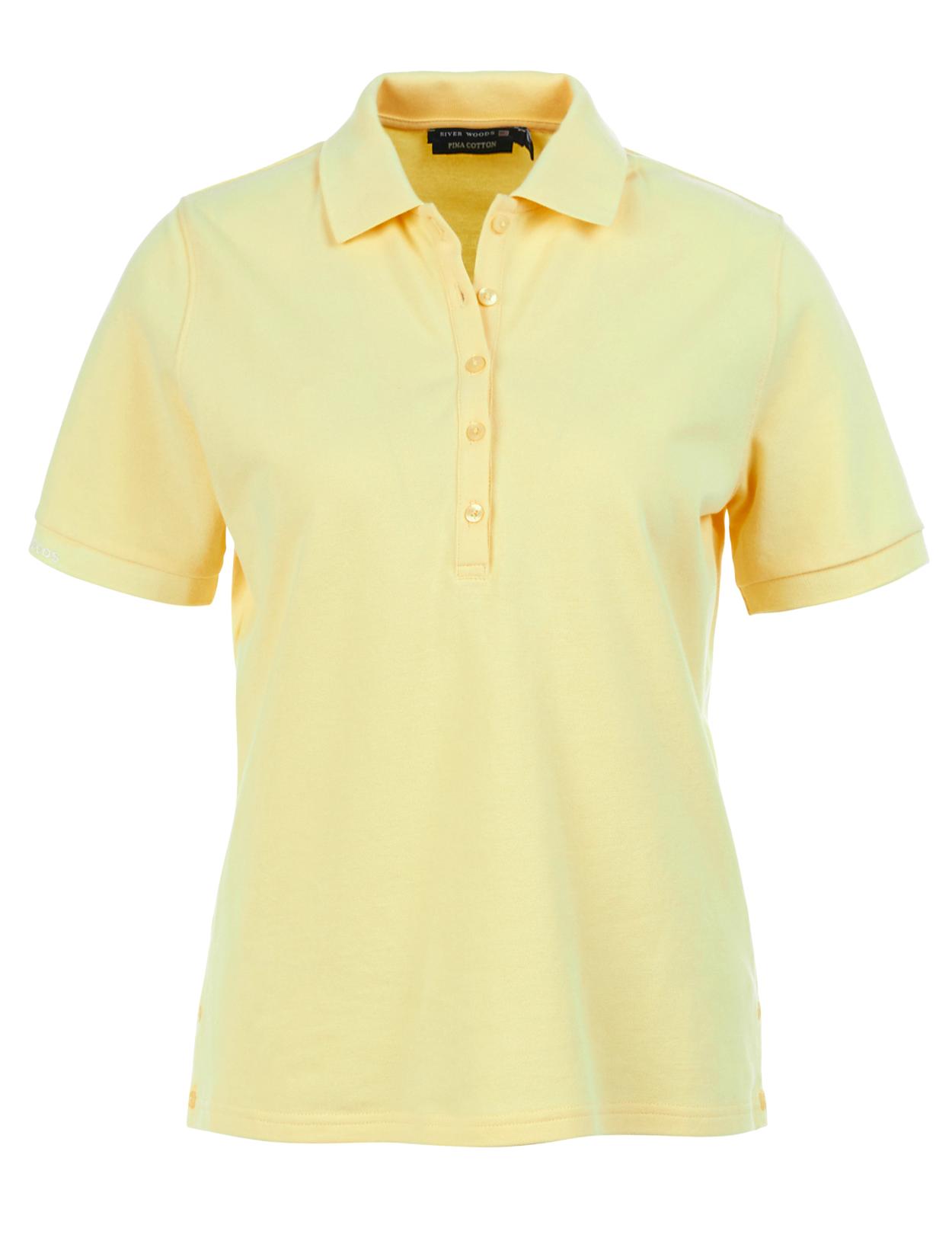 Tight Fit Polo In Yellow - Geel