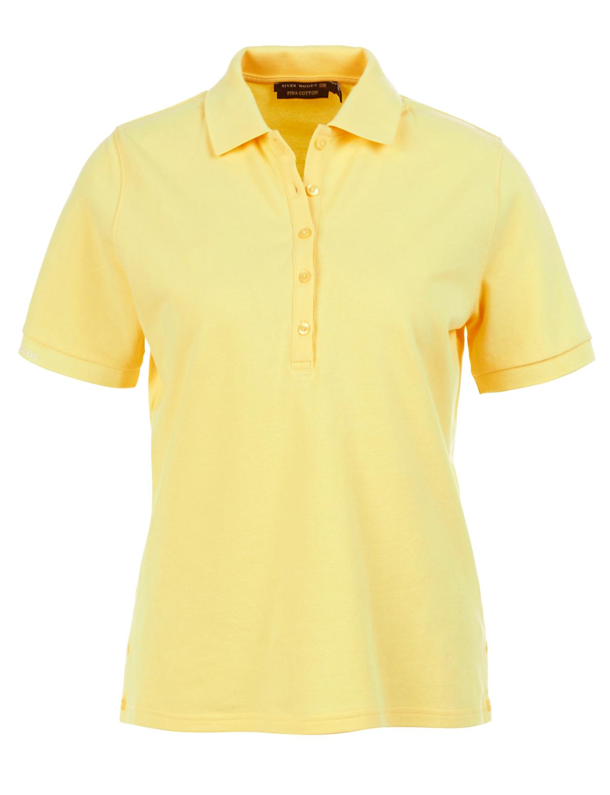 Tight Fit Polo In Yellow - W