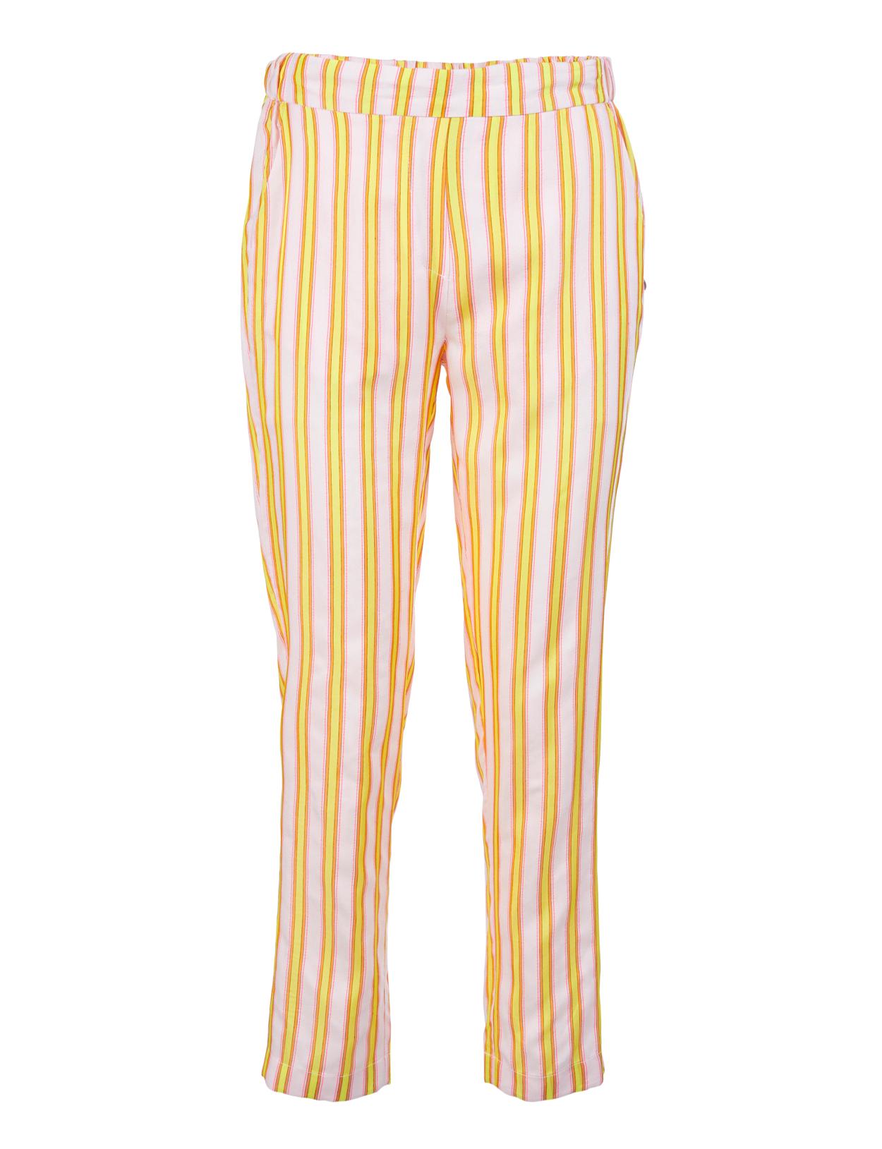Straight Pants In Yellow - Geel