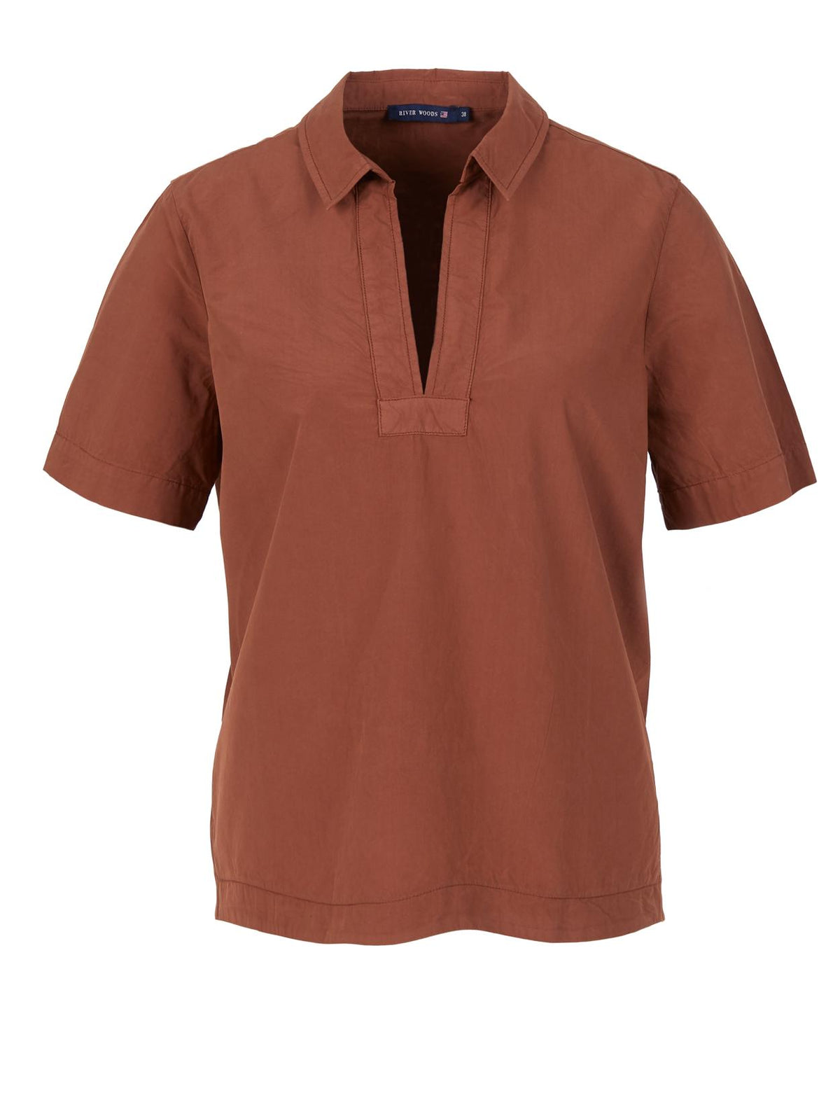 Short Sleeve Shirt In Brown - Bruin