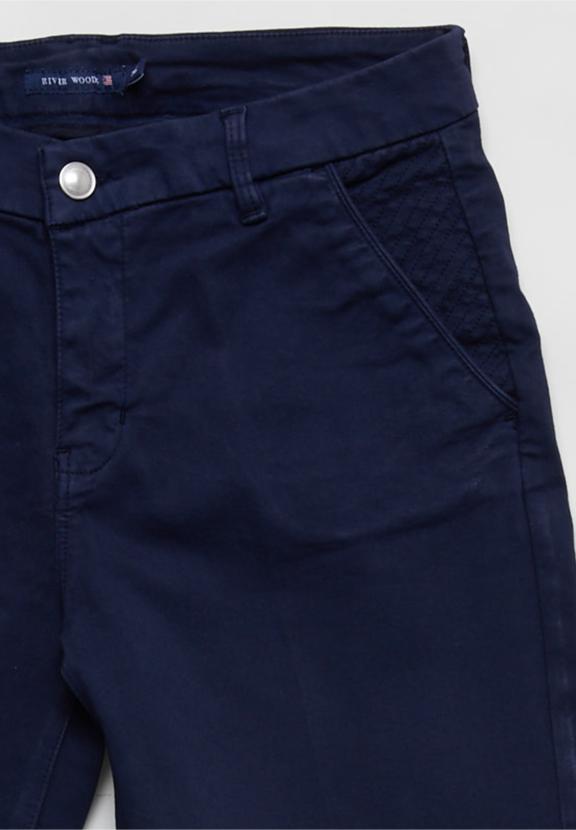 Basic Short With Pocket Detail - Bleu