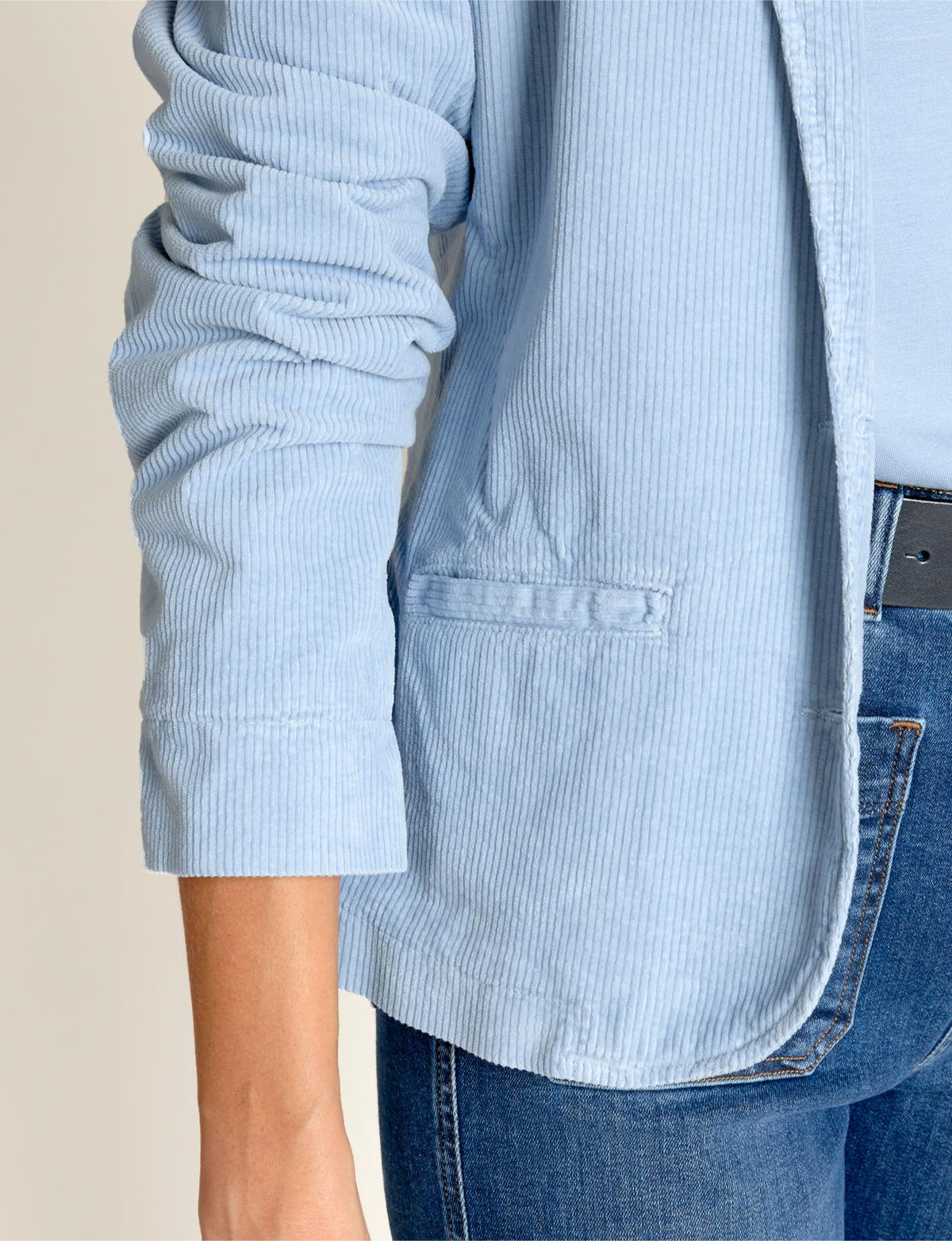 Fitted Blazer In Blue - Blauw