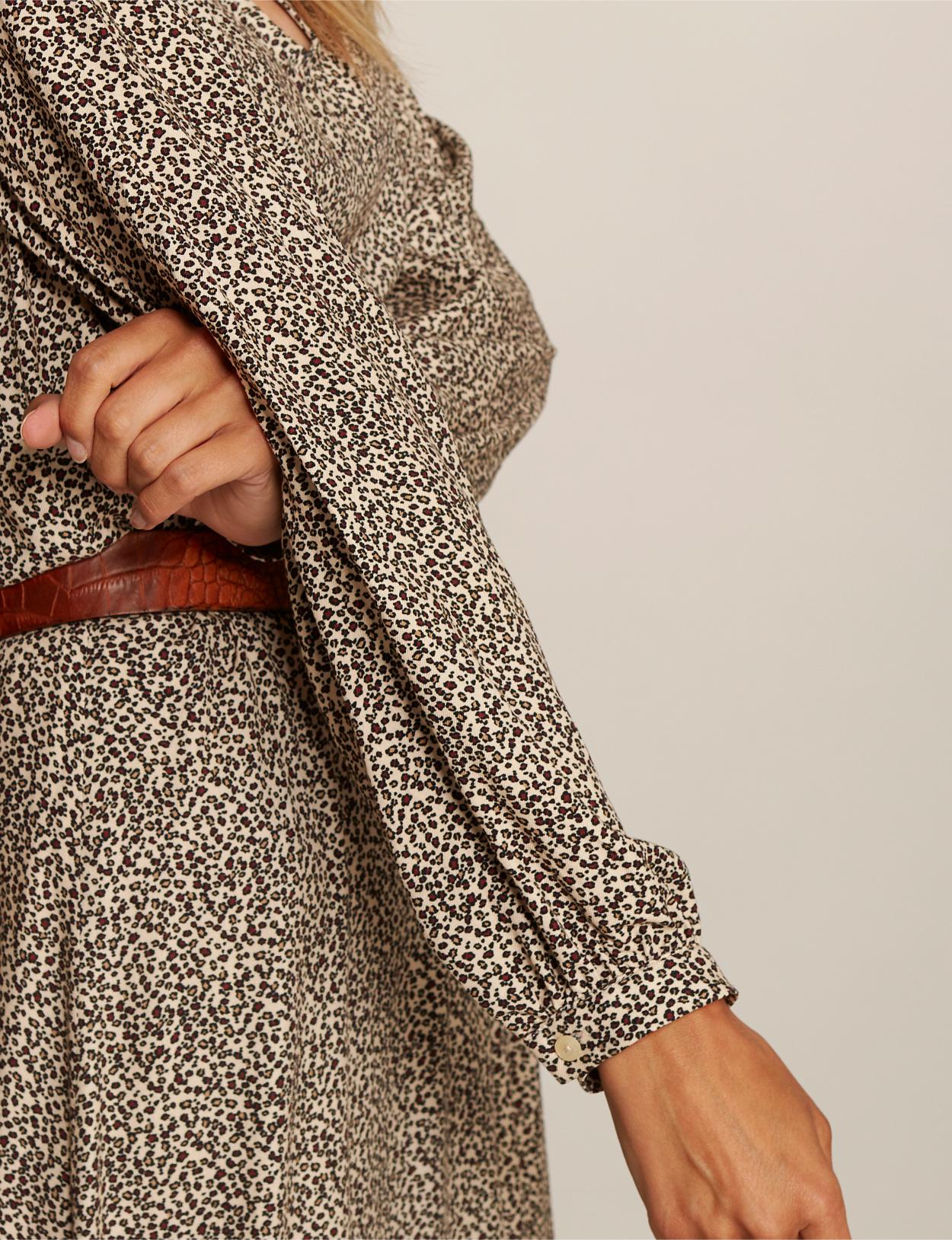 A-Line Viscose Dress In Multi - Meervoudig