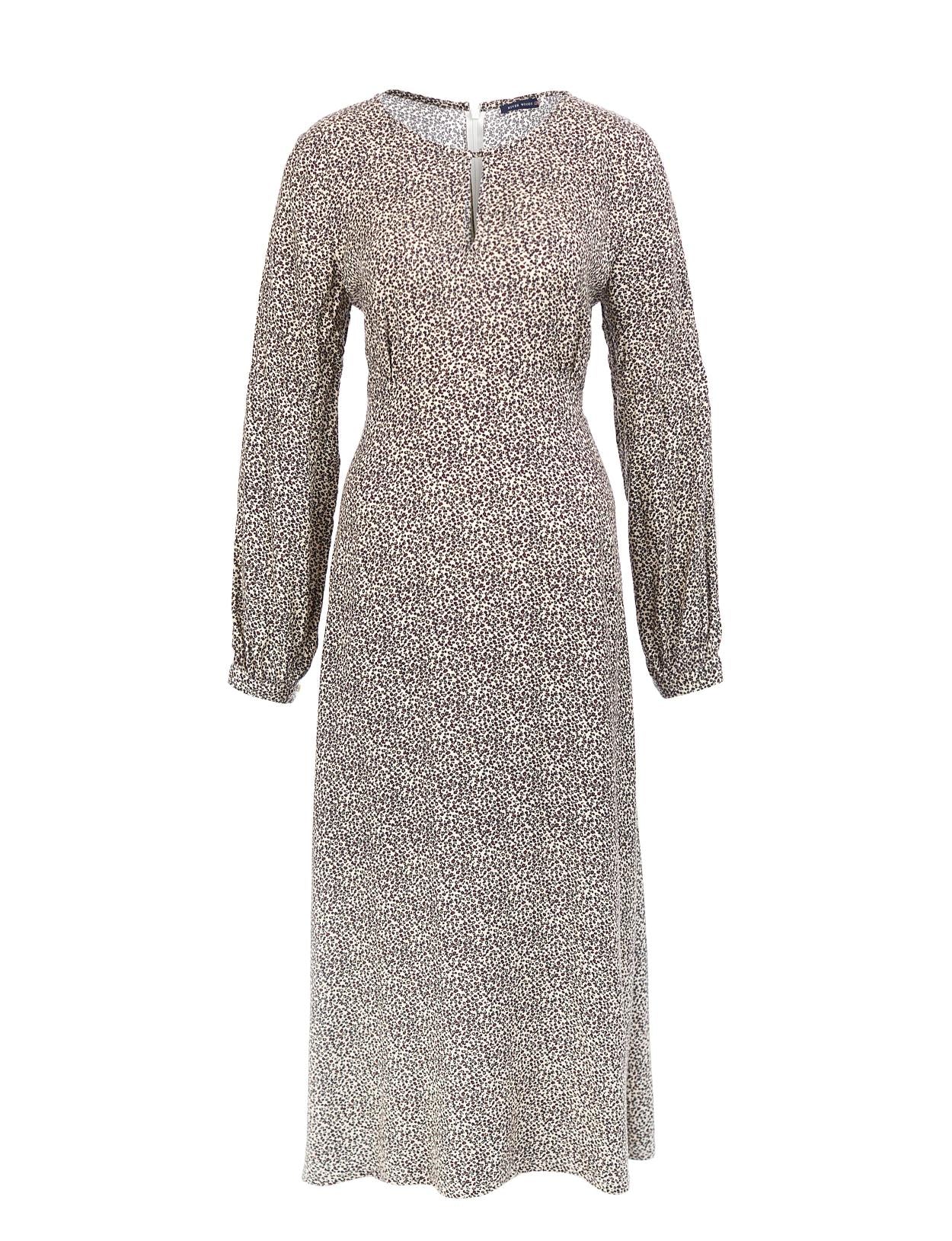 A-Line Viscose Dress In Multi - Meervoudig