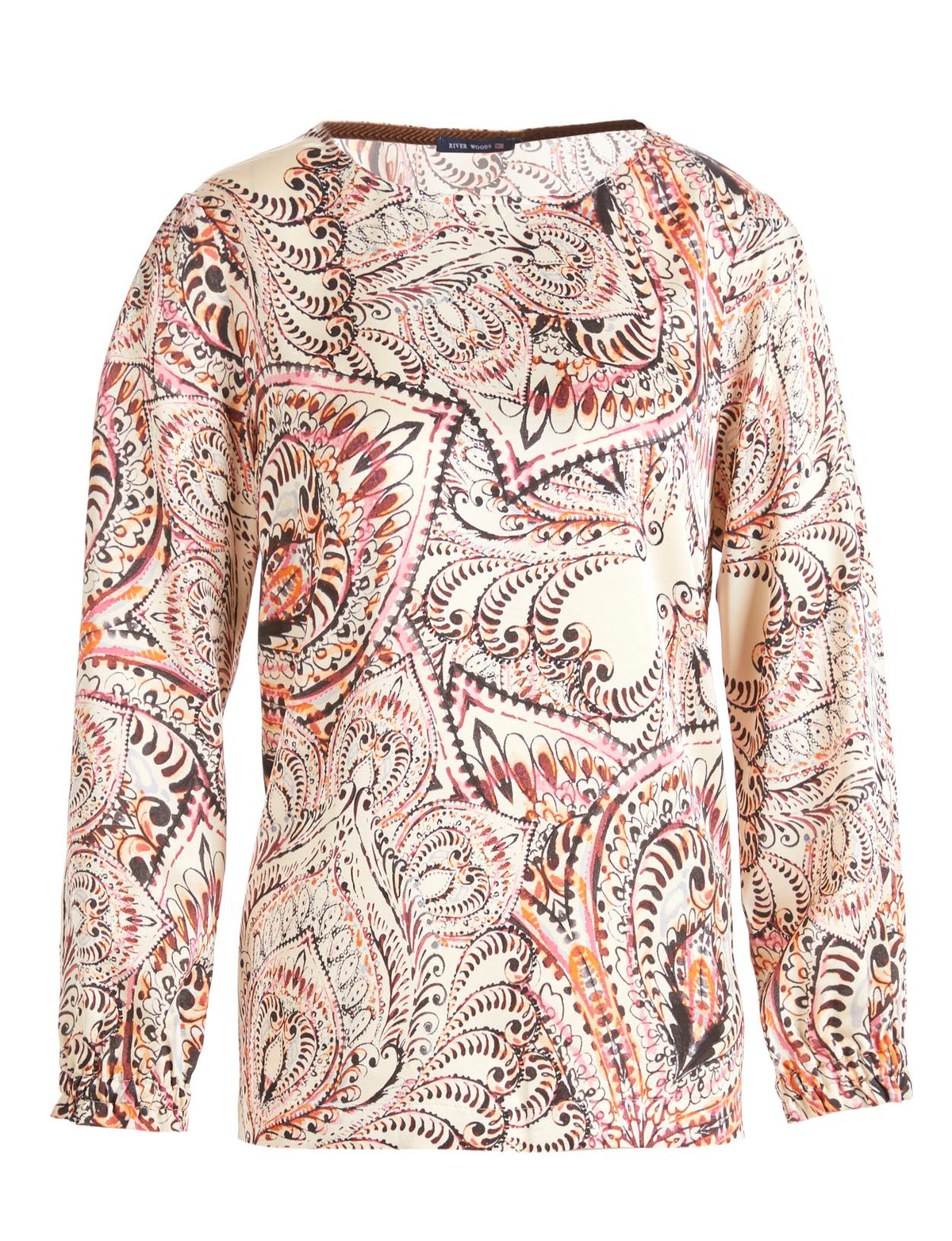 Loose Popover Shirt In Multi - Meervoudig