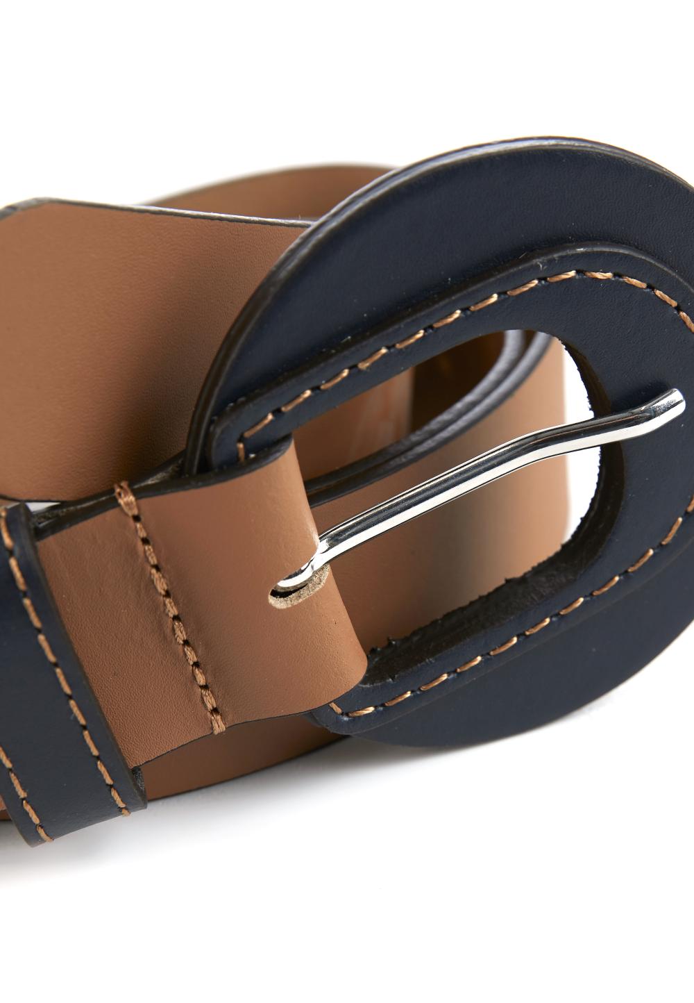 Leather Belt In Brown - Bruin