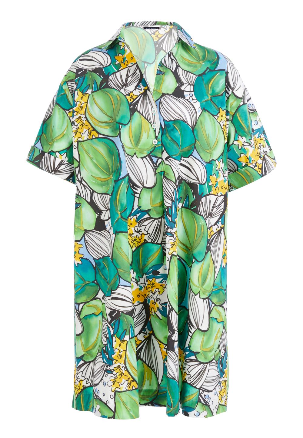 Oversized dress in Green - W