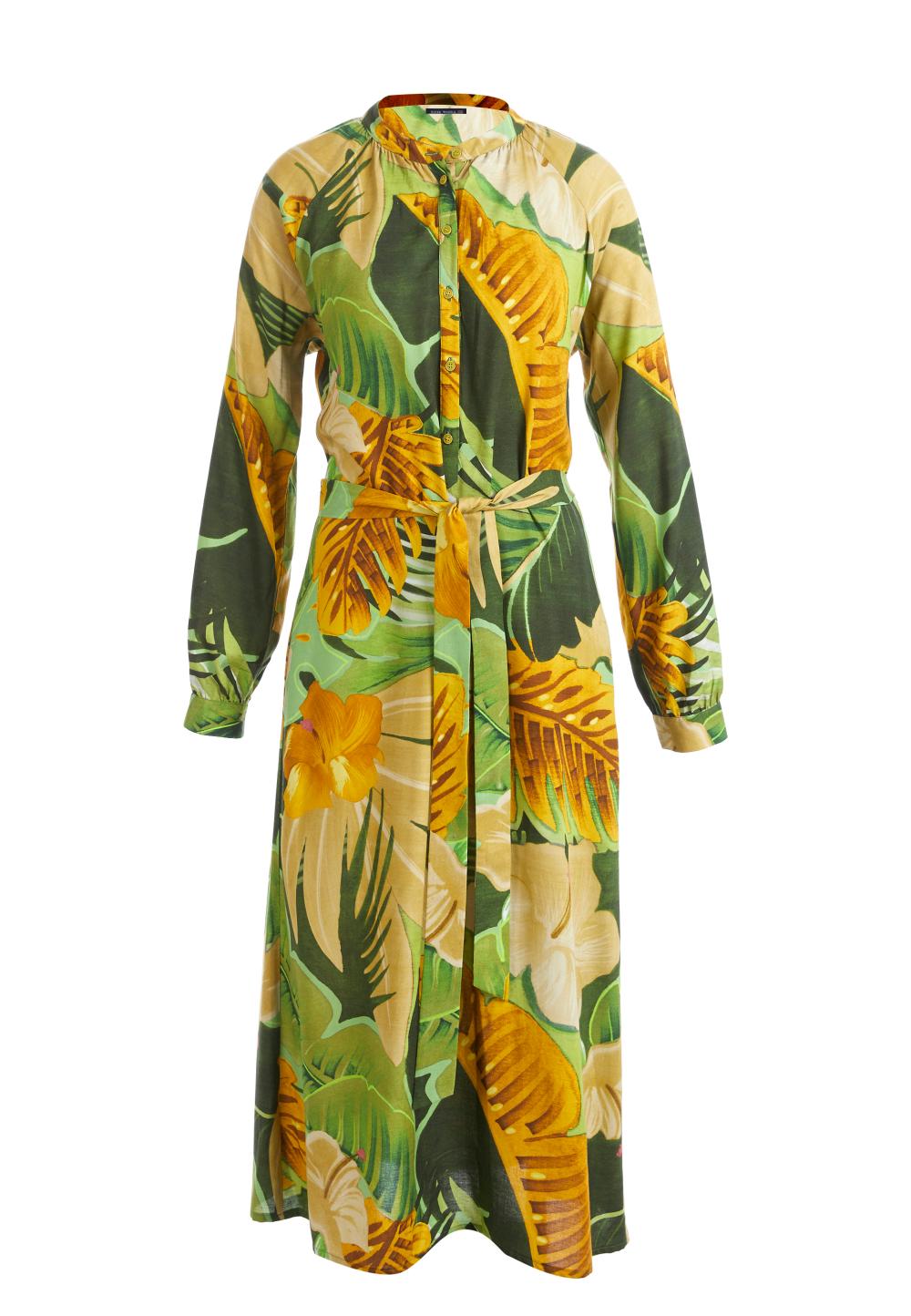 Comfort A-Line Dress In Green - Groen