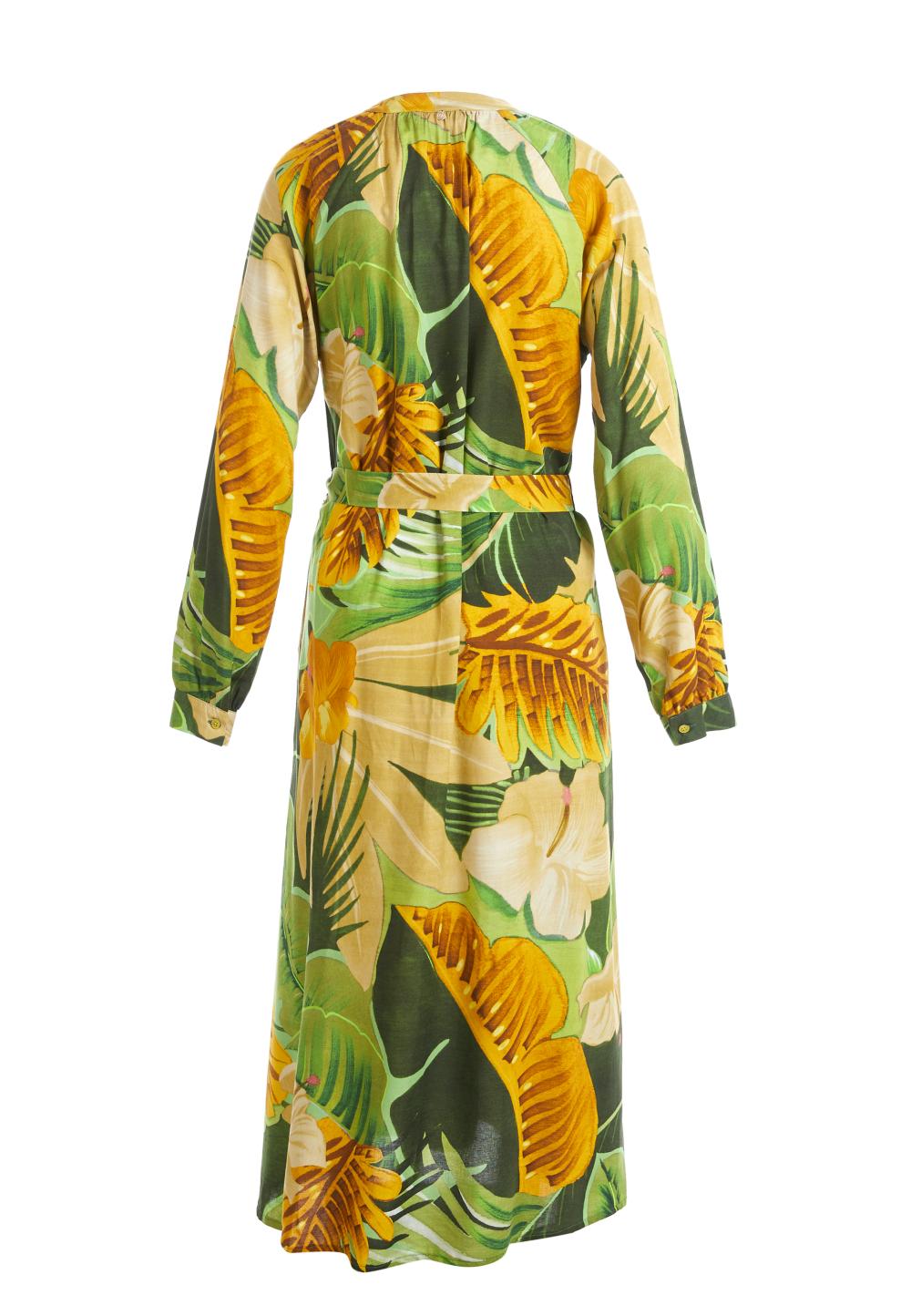 Comfort A-Line Dress In Green - Groen