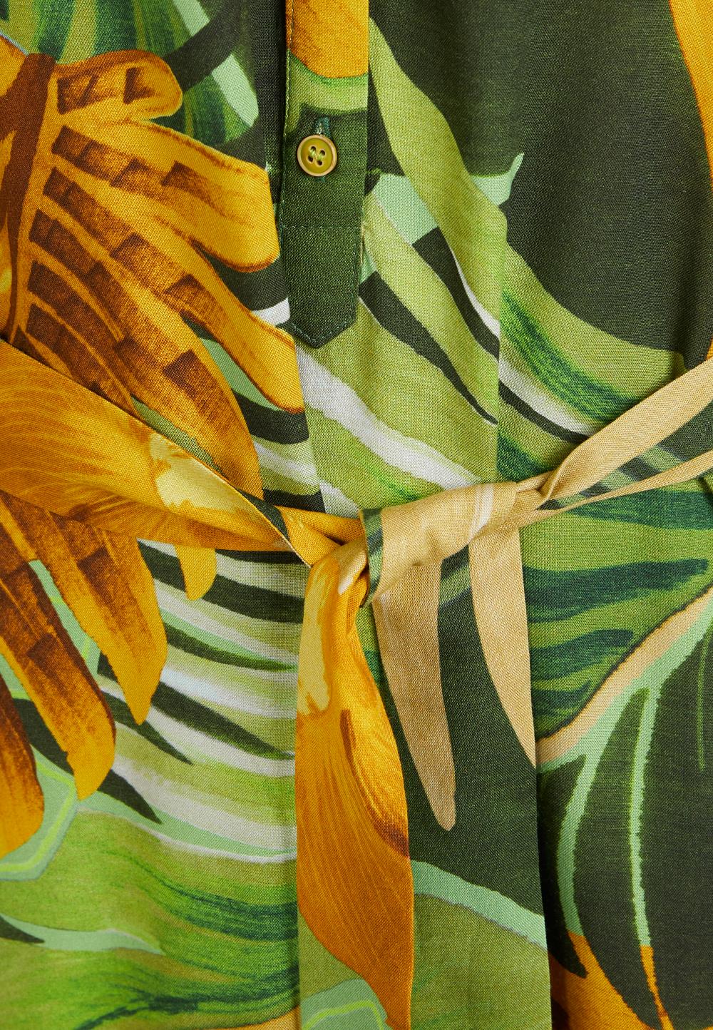 Comfort A-Line Dress In Green - Groen