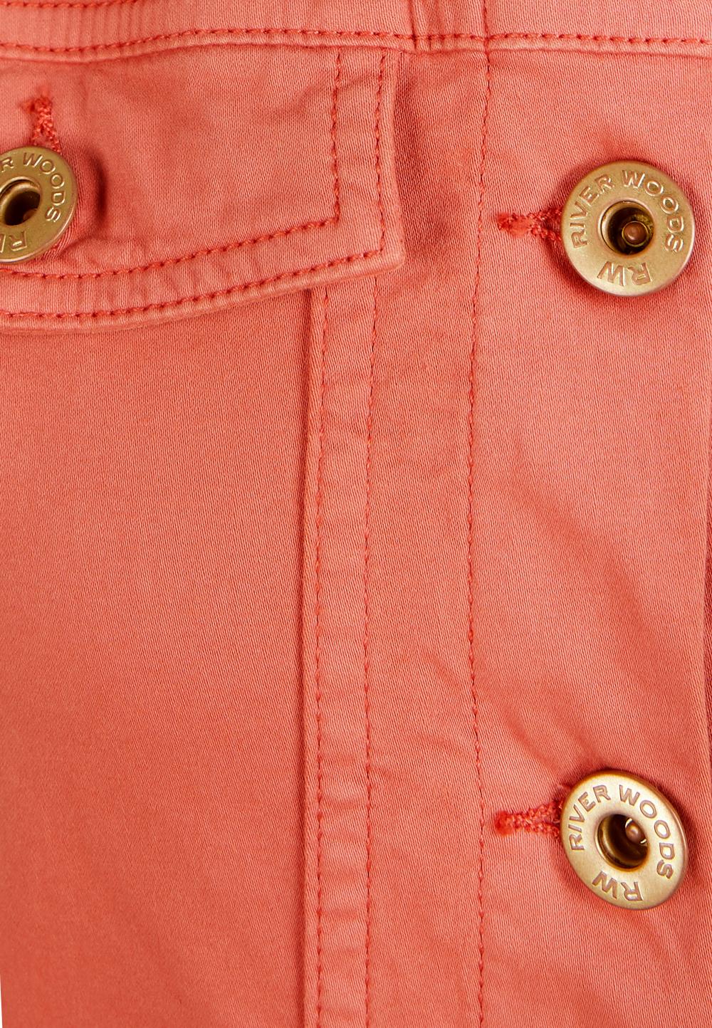 Short Cotton Dress In Orange - Orange