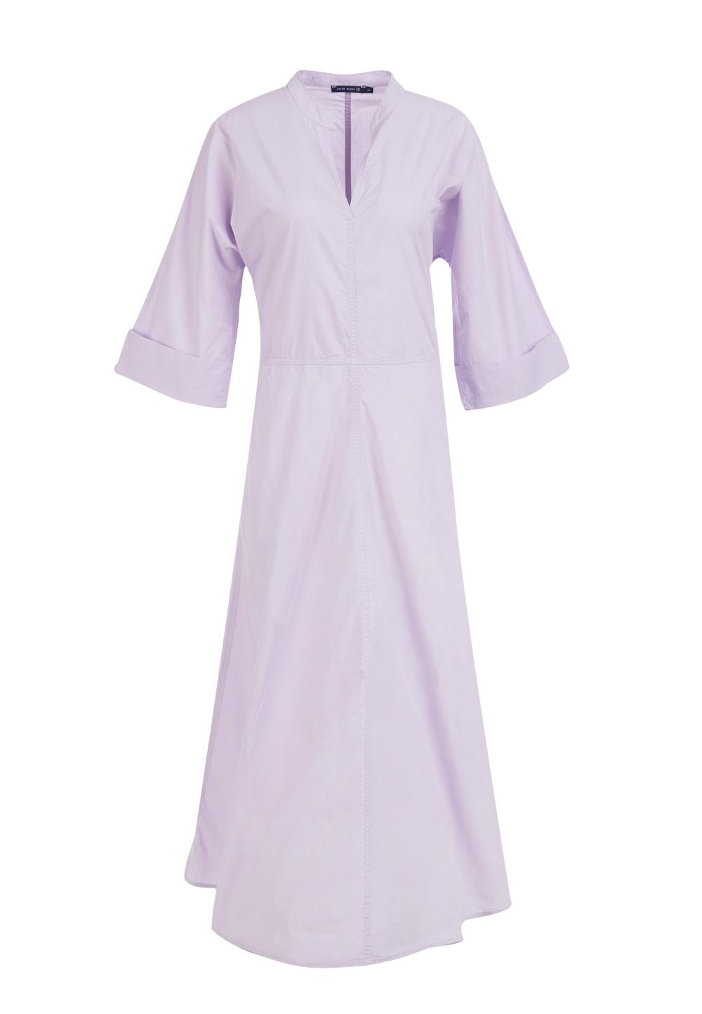 Long A-Line Dress In Purple - Paars