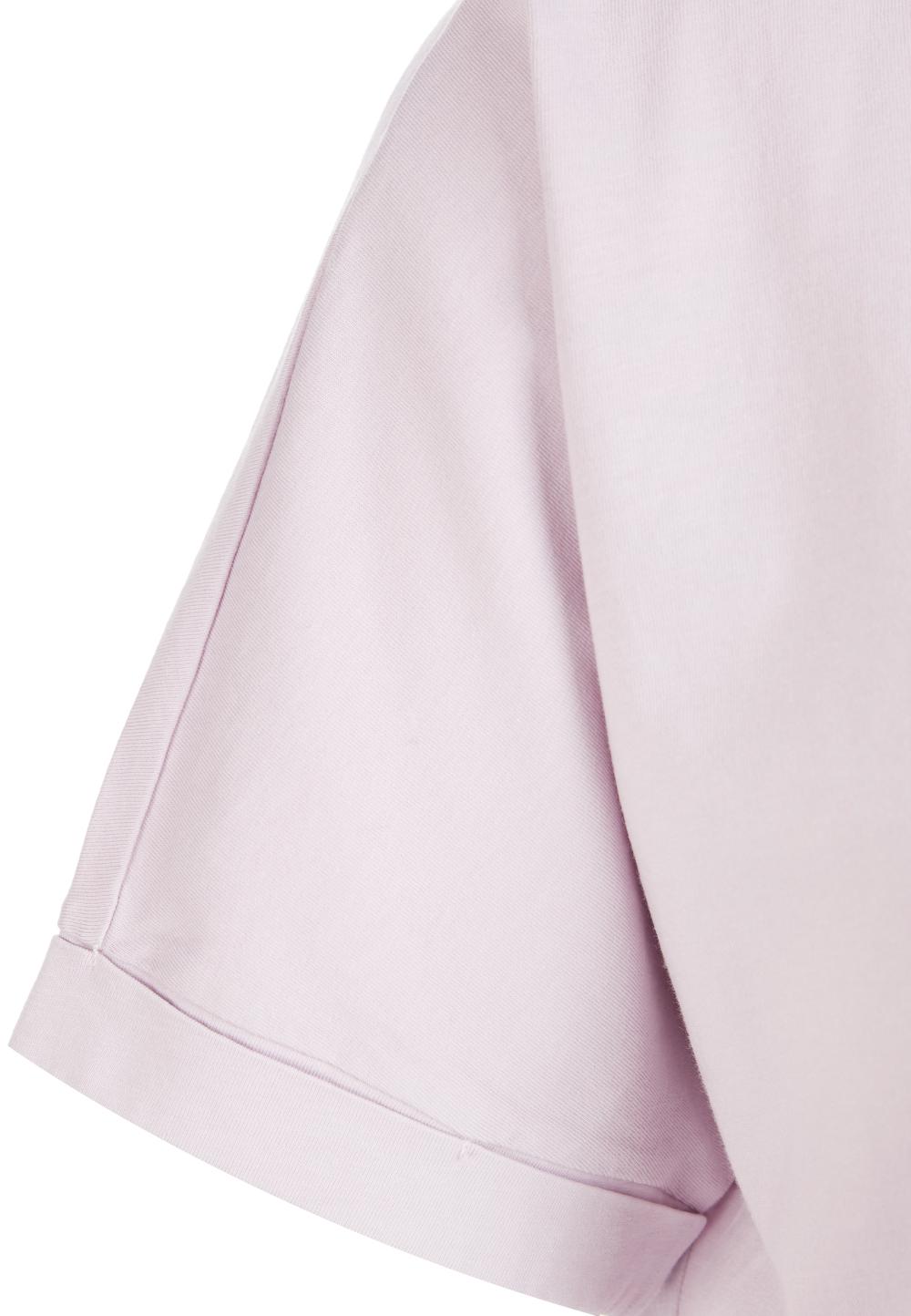 Loose V-neck T-shirt in Purple - W