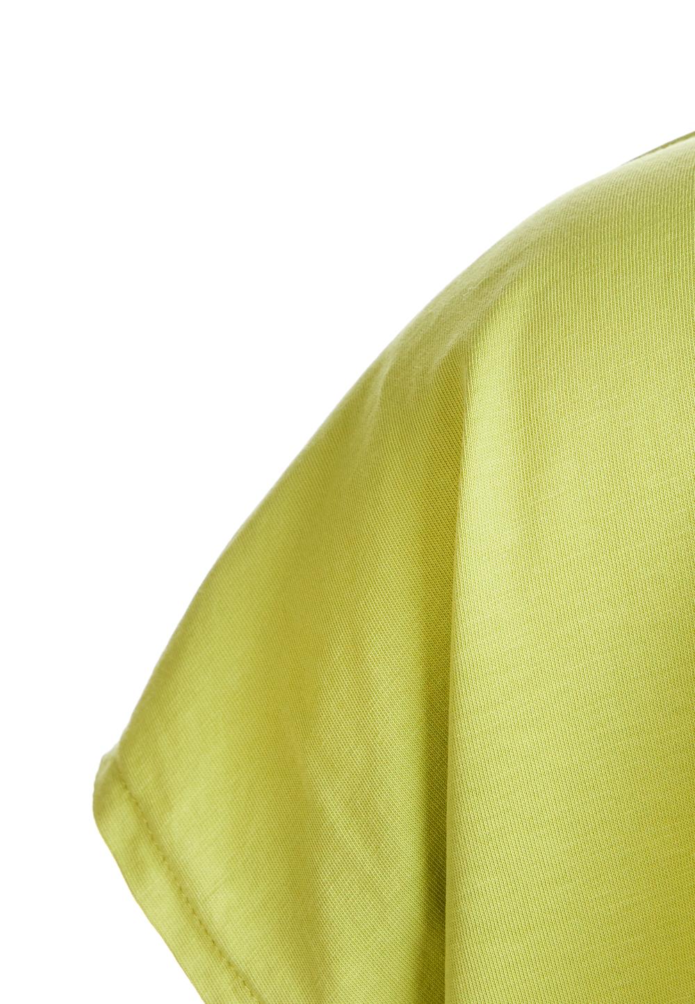 Loose V-neck T-shirt in Green - W