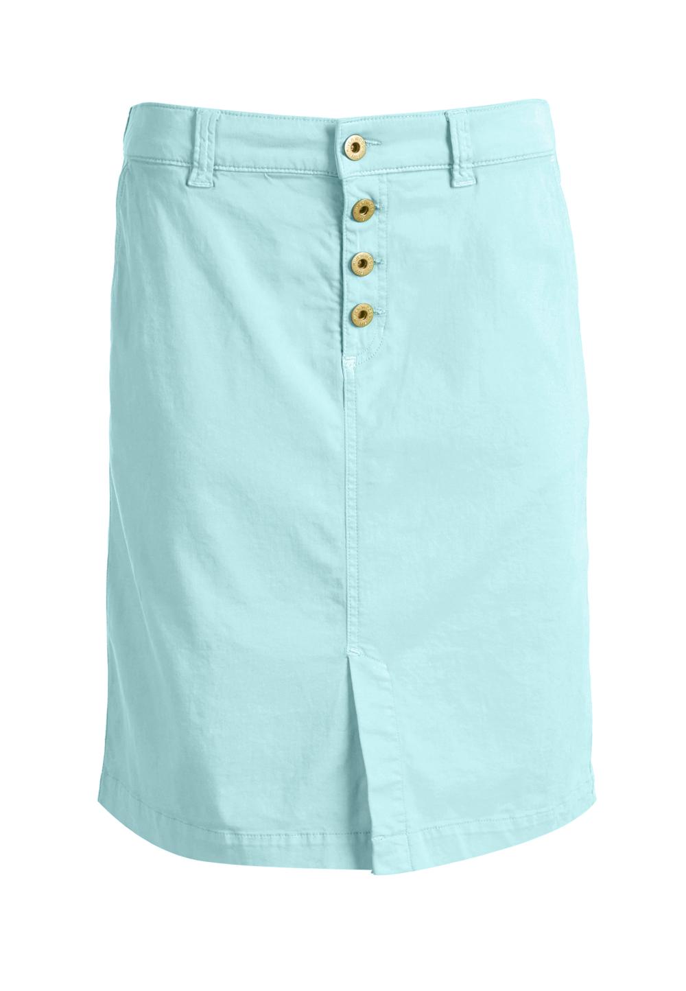 Cotton Skirt In Green - Vert