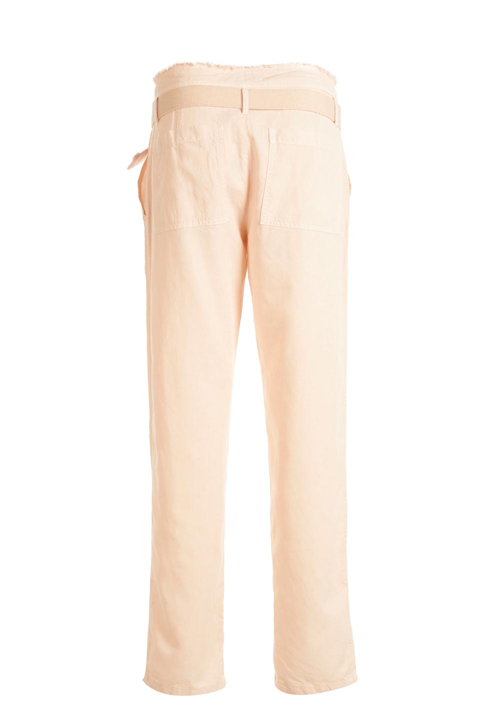 Paper-bag pants in Pink