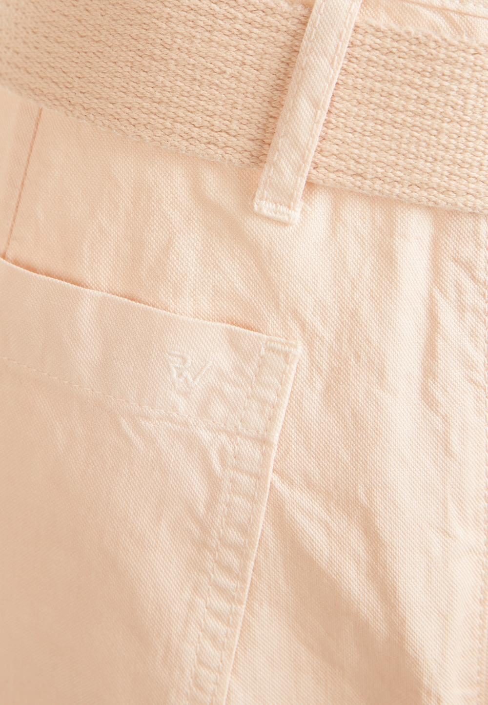 Paper-bag pants in Pink