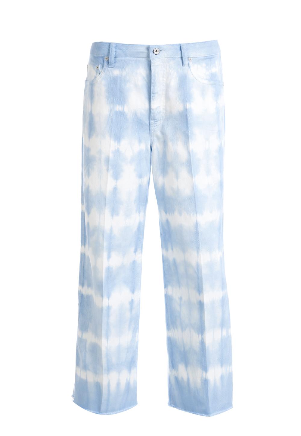 Mid waist 5 pocket pants in Blue - W