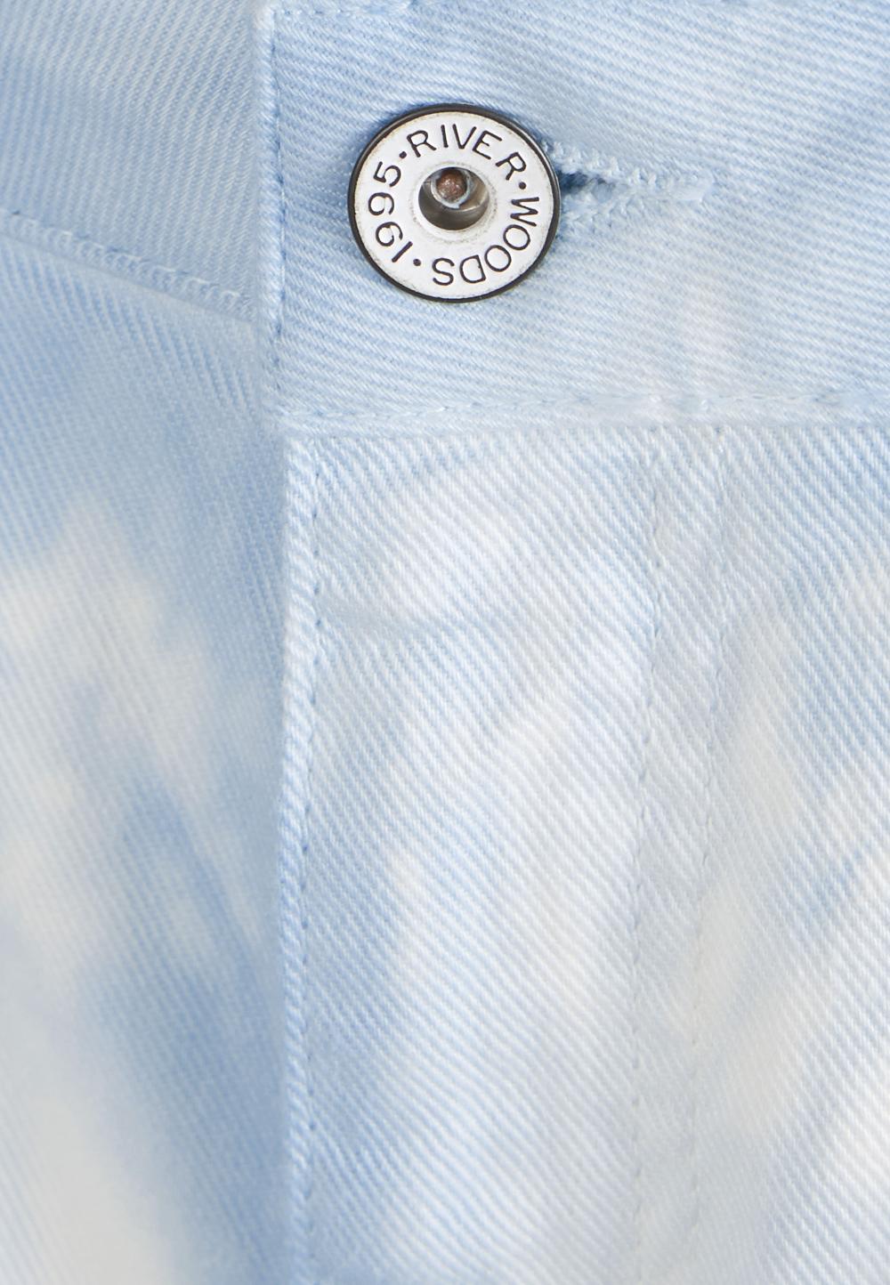 Mid Waist 5 Pocket Pants In Blue - Blauw