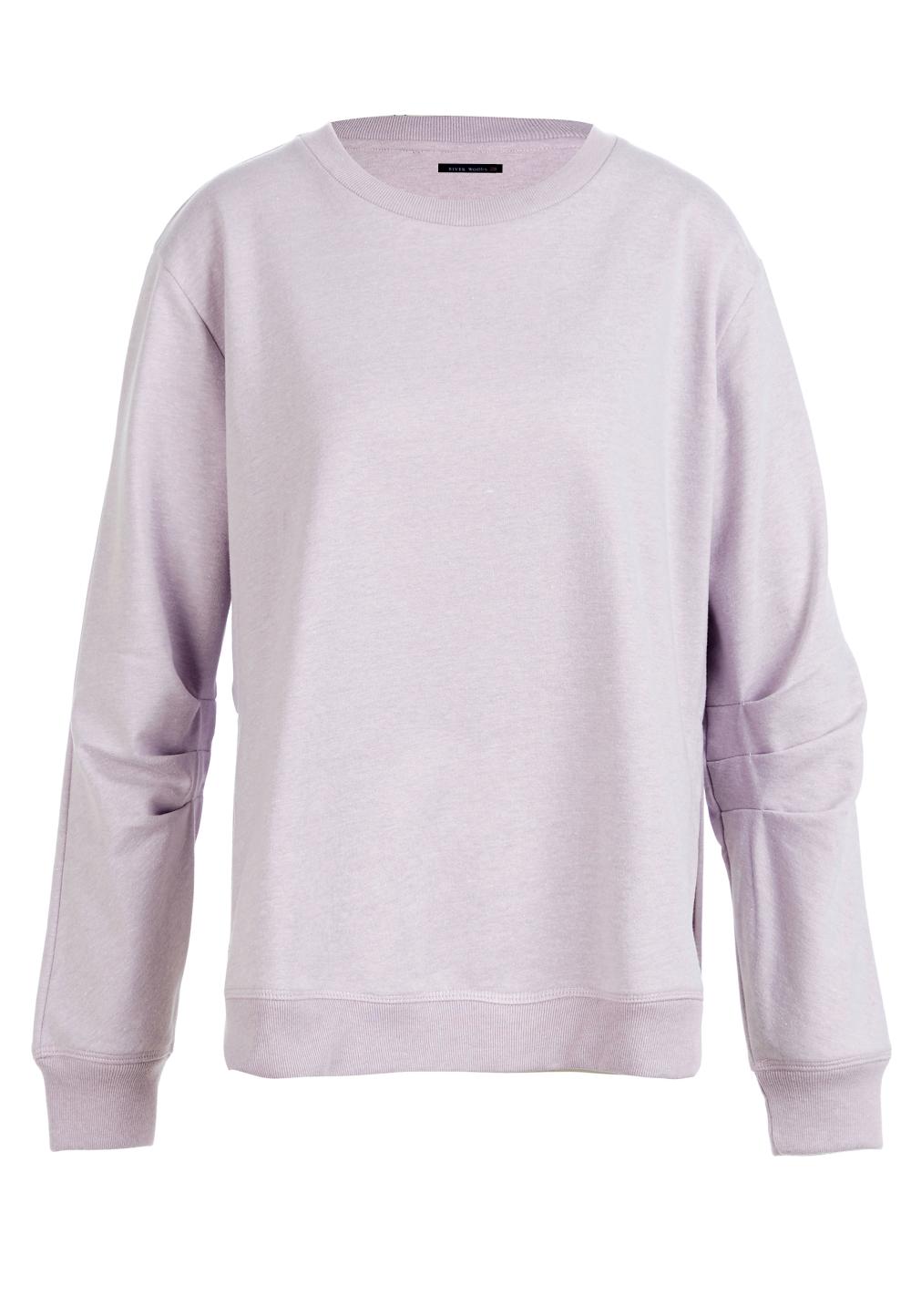 Round Neck Sweater In Purple - Paars