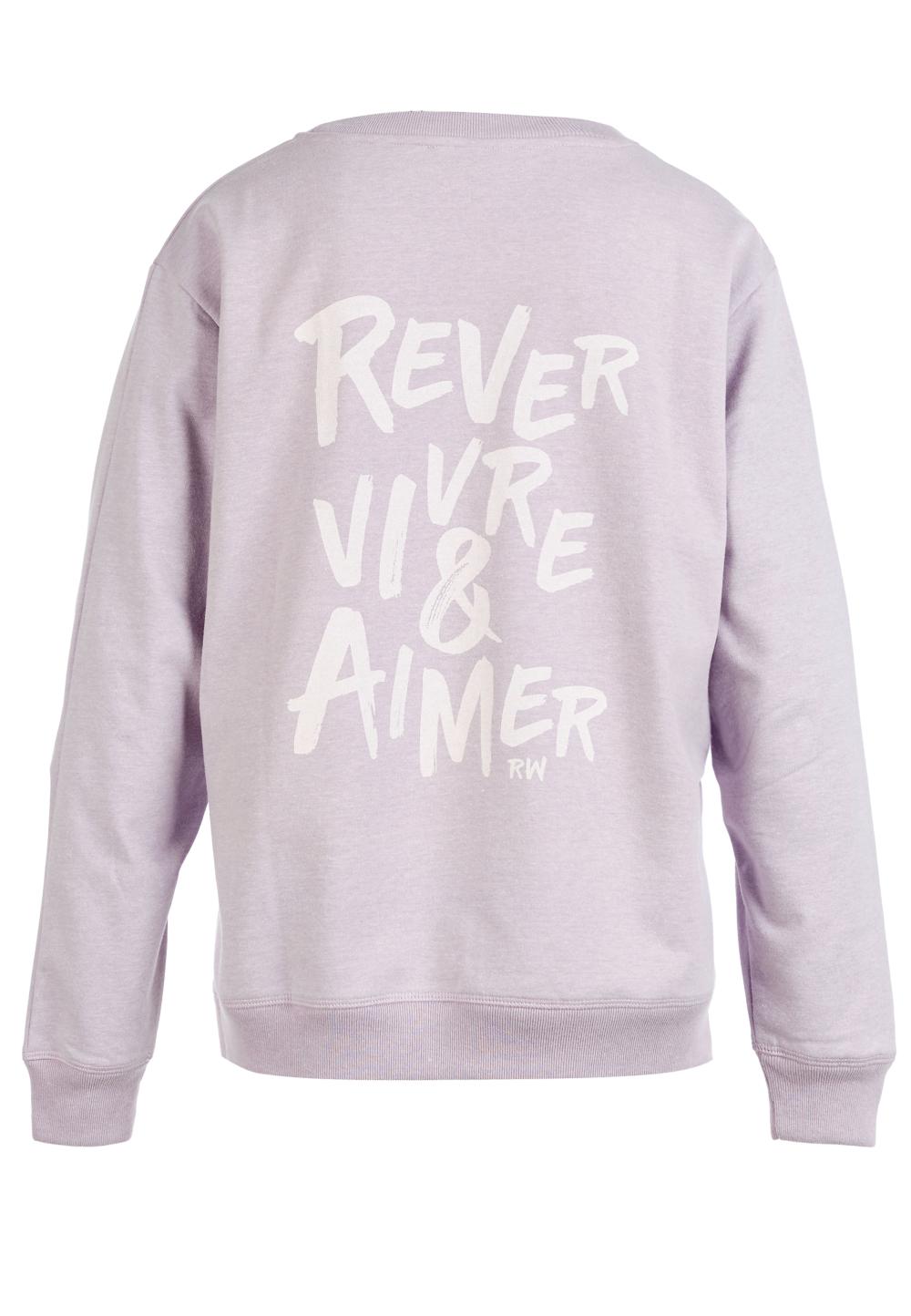 Round Neck Sweater In Purple - Paars