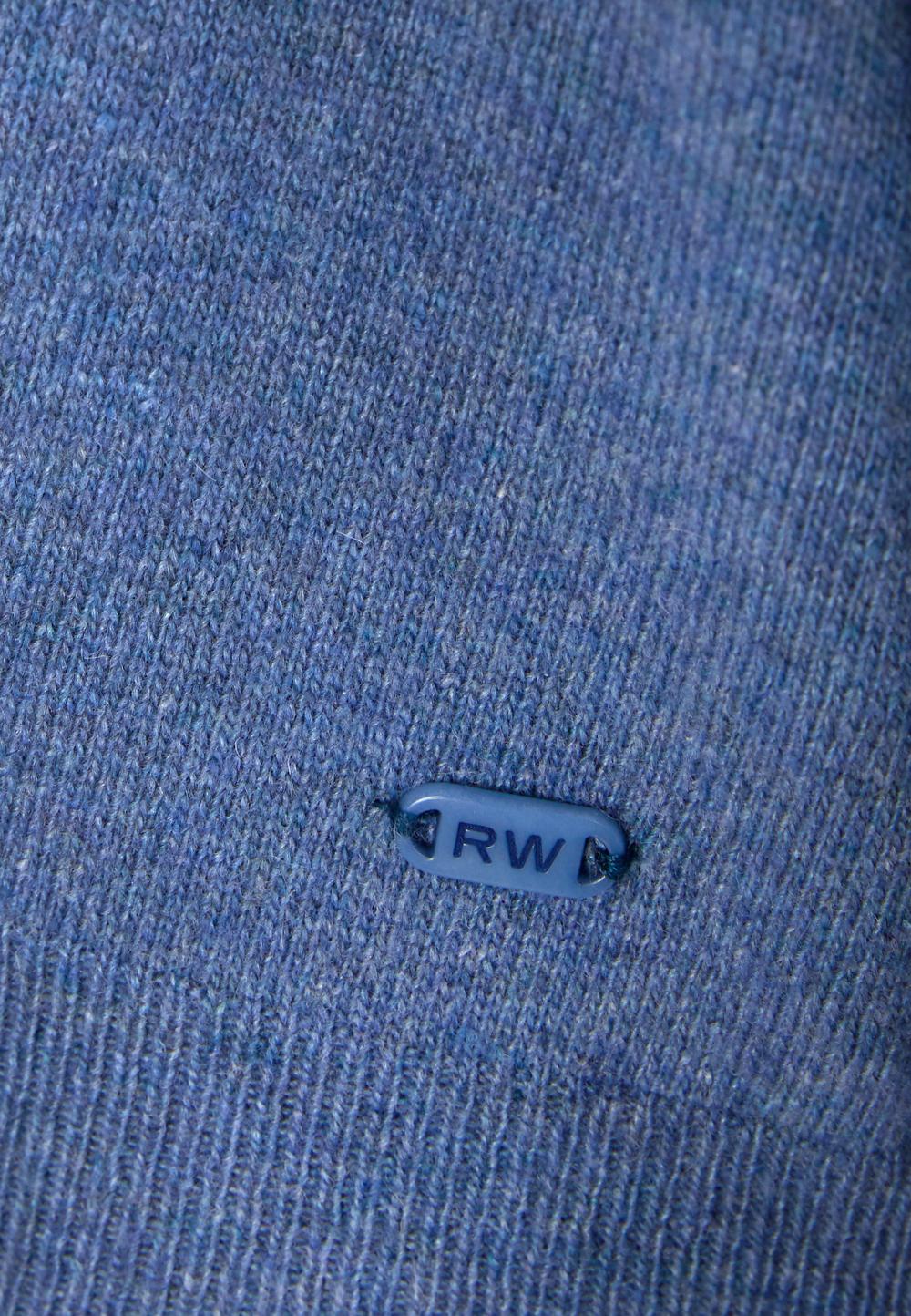 Basic V-Neck Cardigan In Blue - Blauw