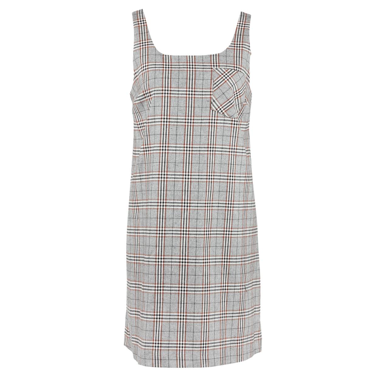 Sleeveless Slipover Dress In Grey - Multi