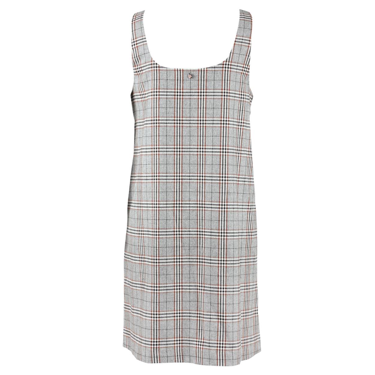 Sleeveless Slipover Dress In Grey - Multi