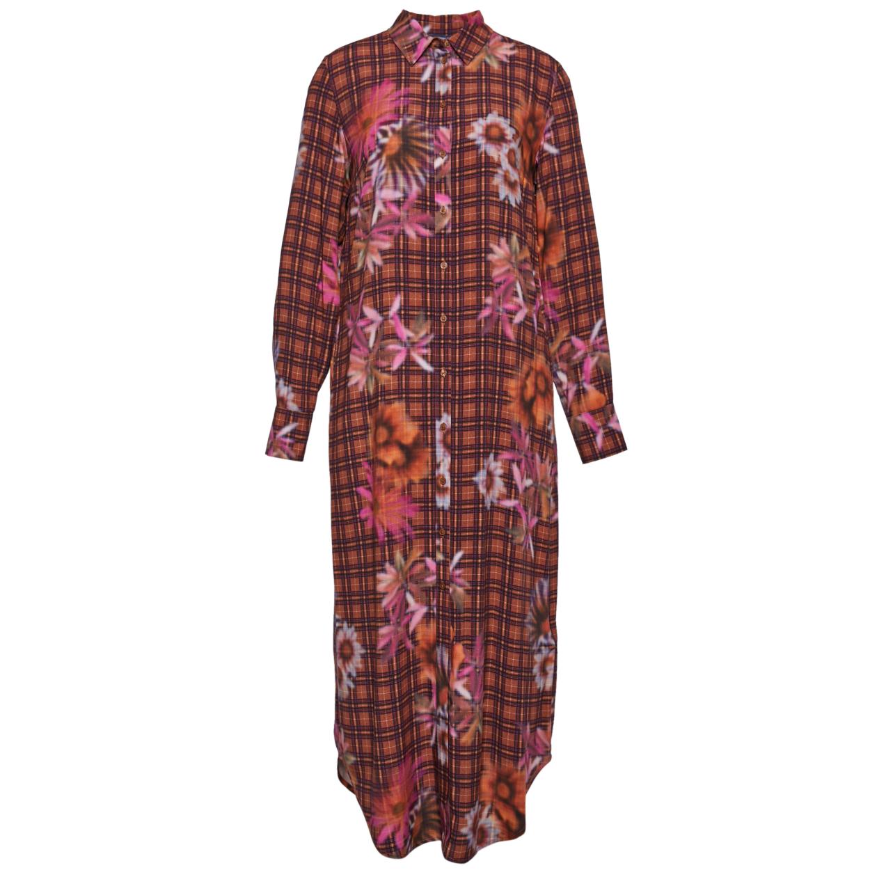 Long Shirt Dress In Brown - Bruin