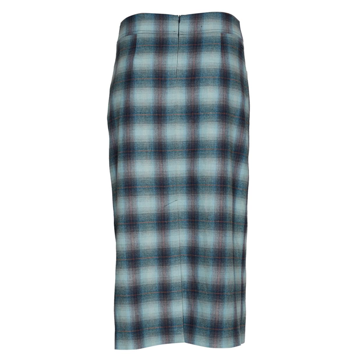 Pencil Skirt In Blue - Multi