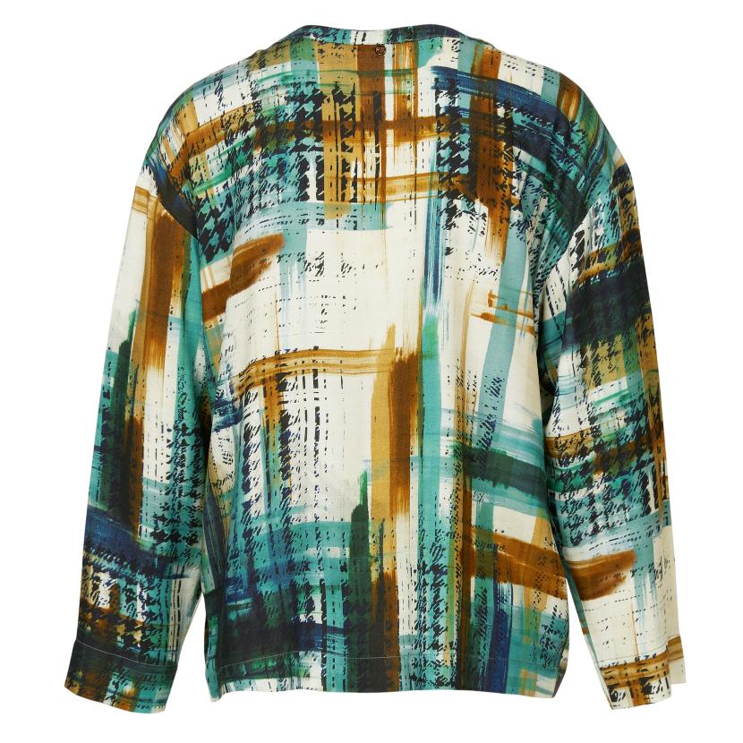 Slipover Viscose Shirt In Multi - Meervoudig