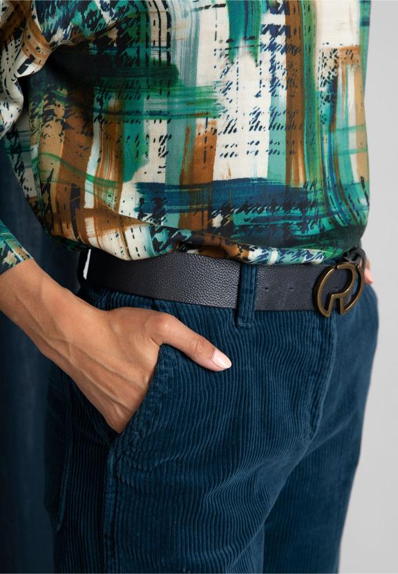 Slipover Viscose Shirt In Multi - Meervoudig