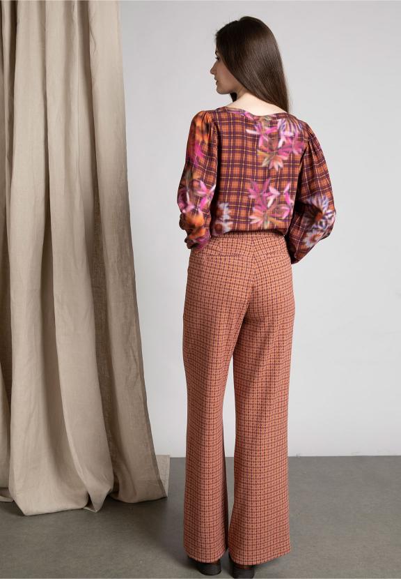 Oversized Slipover Shirt In Brown - Marron