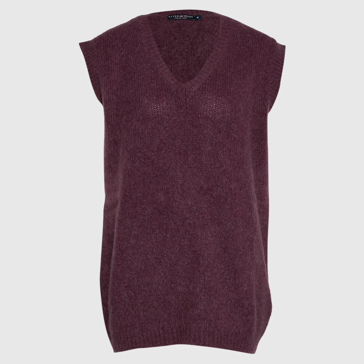 Vrouw Oversized Mouwloze Trui In Paars - W