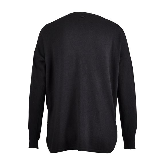 Vrouw Losse V-hals Cardigan In Het Blauw - W