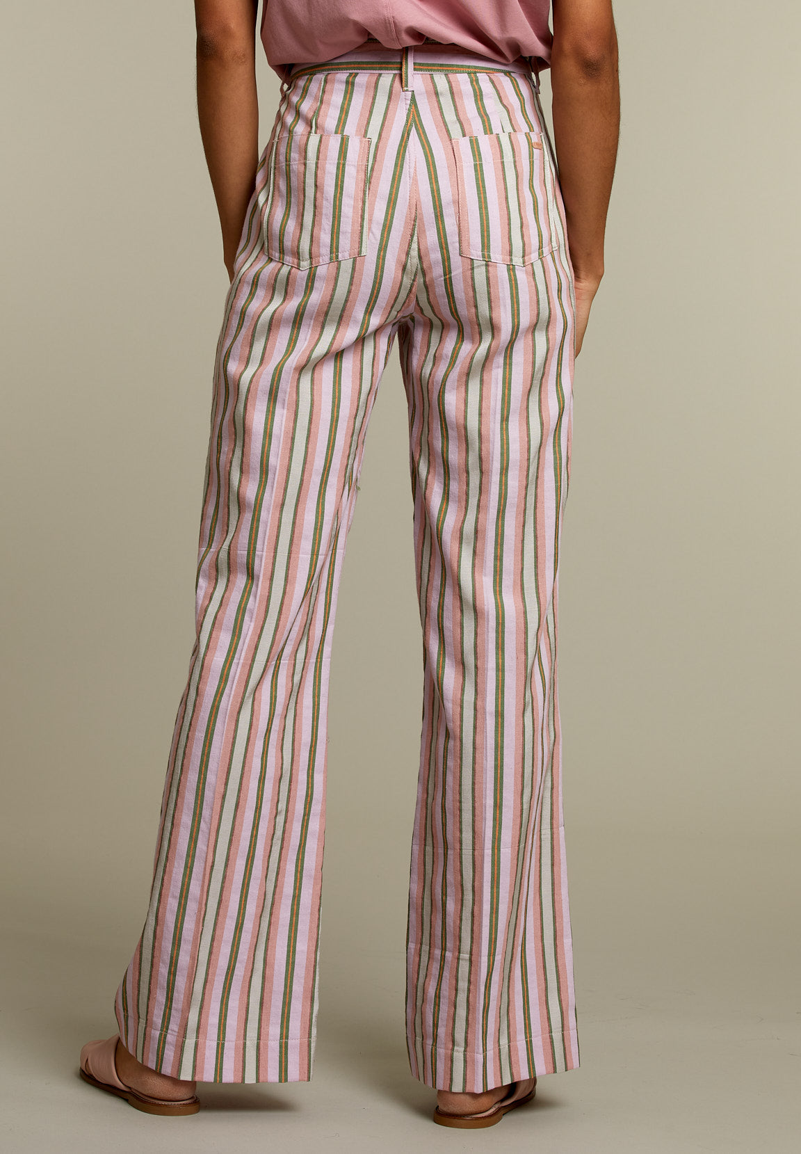 Striped Straight Pants - Multi