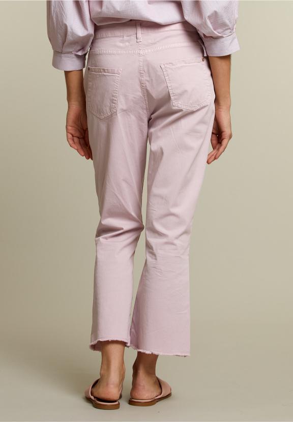 Purple Cropped Bootcut Pants - Paars