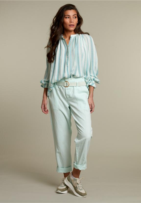 Green High Waist Pants - Groen