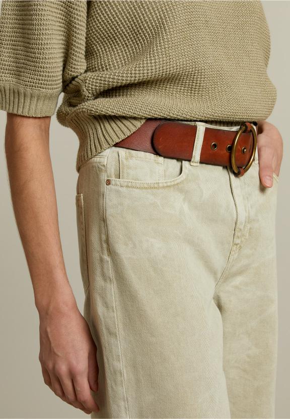 Khaki Boxy Jeans - Groen