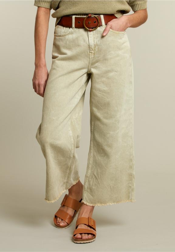 Khaki Boxy Jeans - Groen