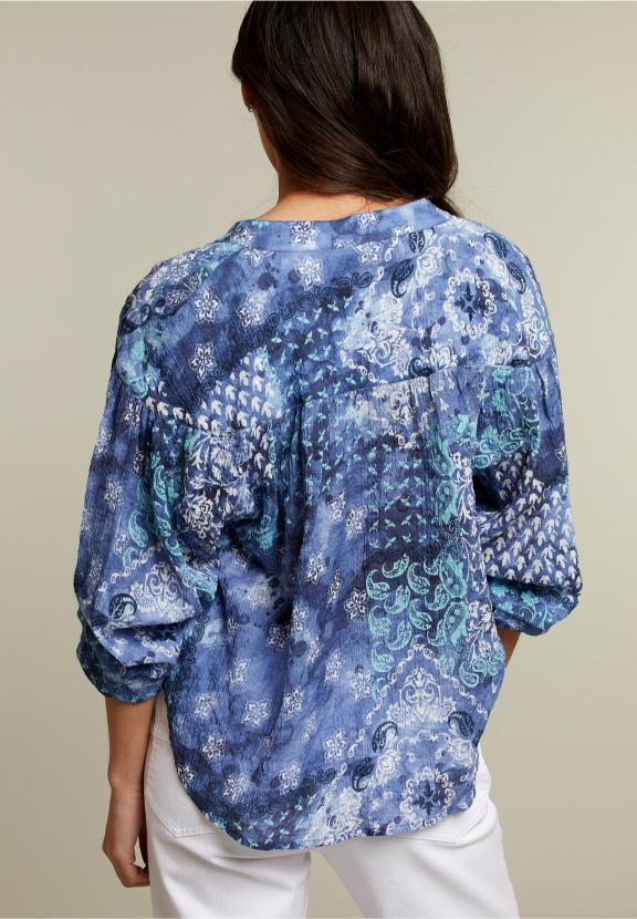 Blue Loose Strings Shirt - Blauw