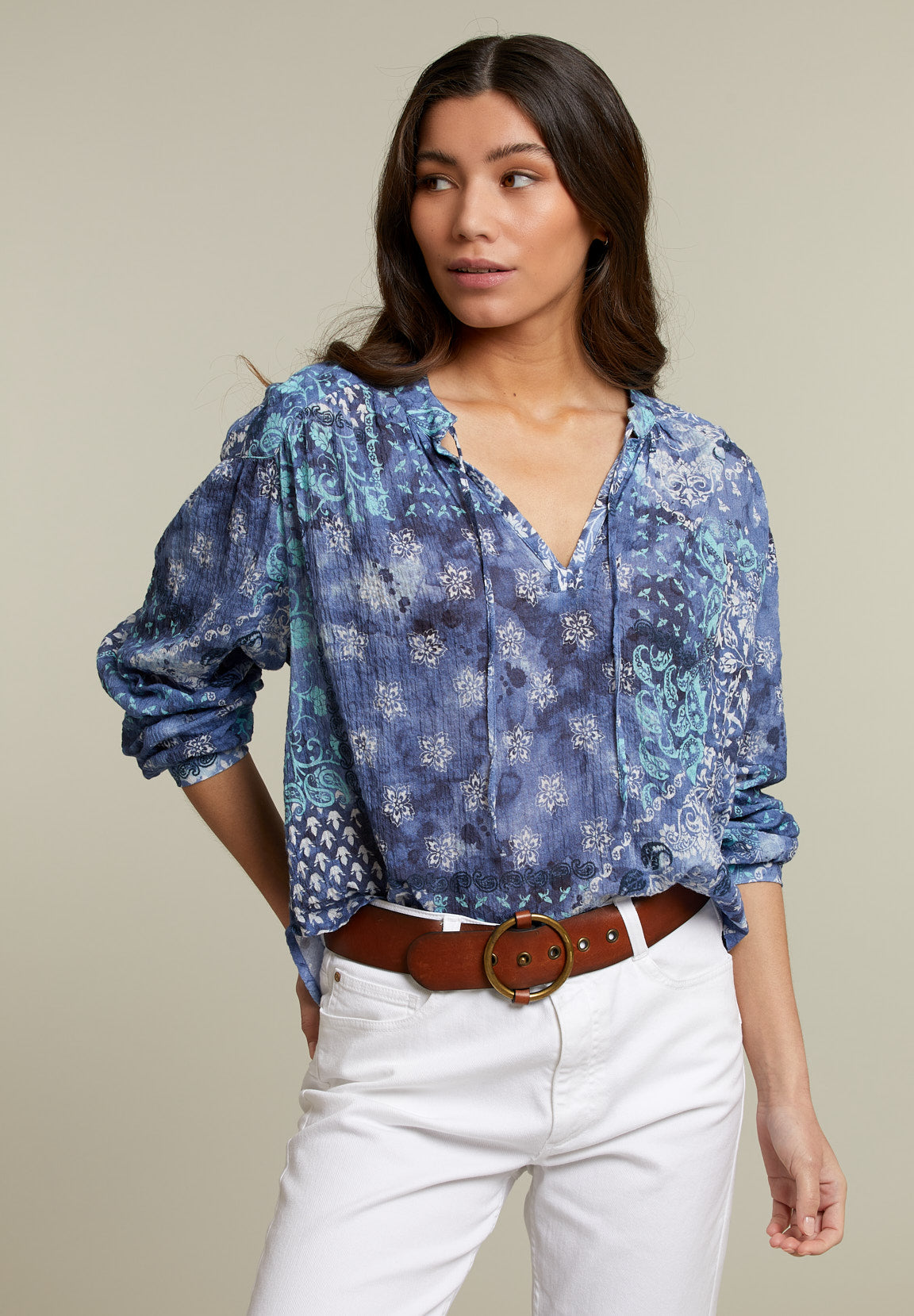 Blue Loose Strings Shirt - Blue - W