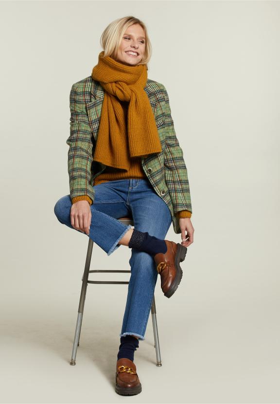 Multi Checked Blazer - Vert