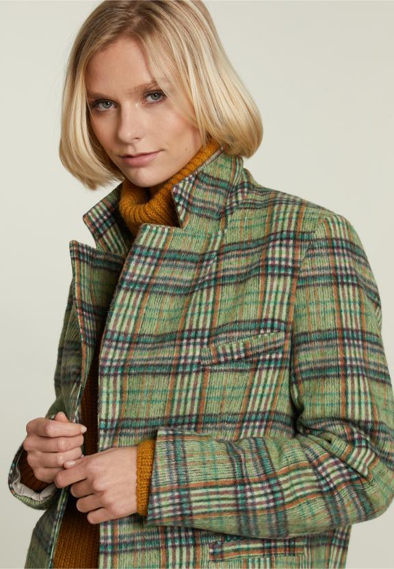 Multi Checked Blazer - Vert