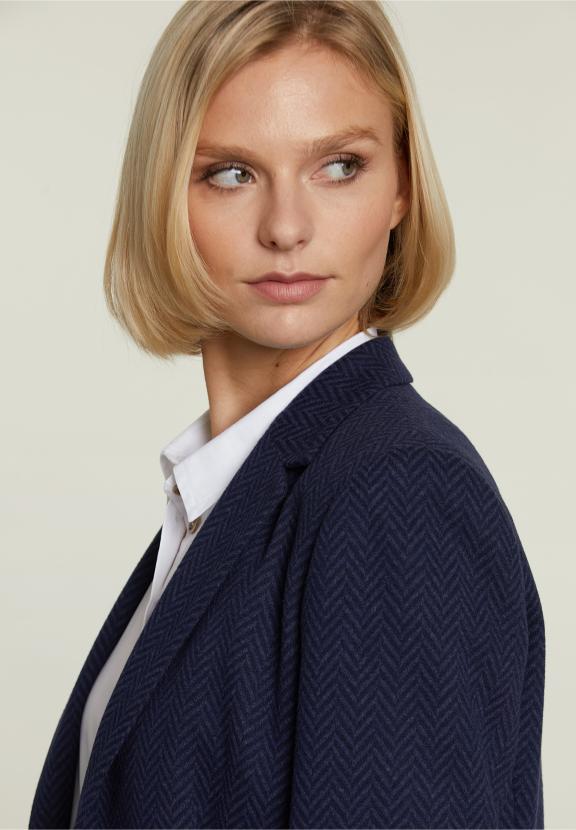 Blauwe Klassieke Blazer - W