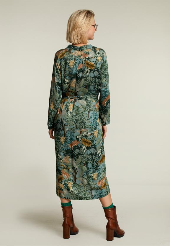 Robe multifantaisie avec boutons - Vert - W