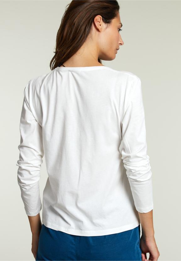 Off White Crew Neck T-Shirt - Wit